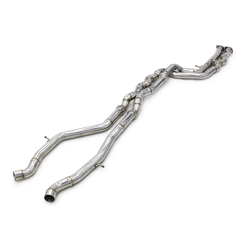 Срединная труба из нержавеющей стали для BMW M3 M4 F80 F82 F83 S55 3 0 T 2014-2019 автомобильная выхлопная модифицированный звук