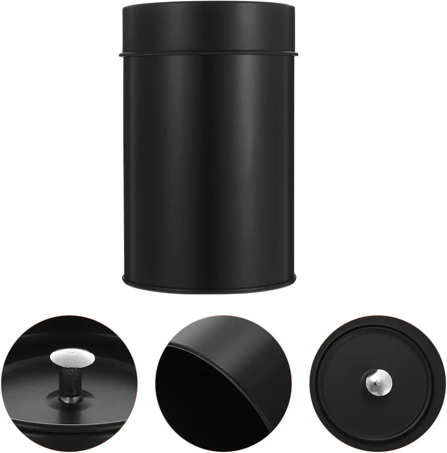 Customized Printing Small Coffee Tea Tin Can With Double Lid Custom Tea Tins