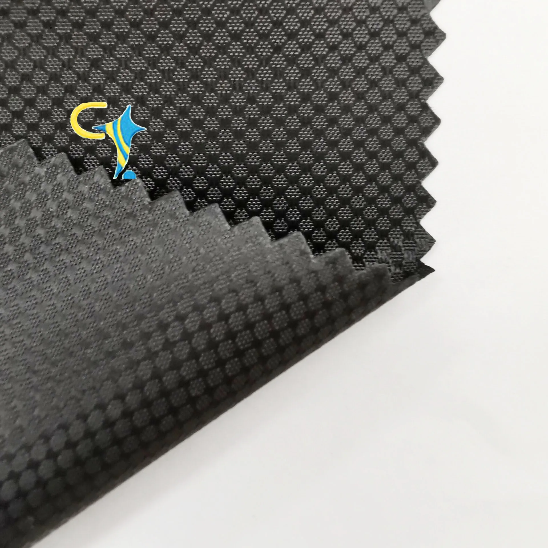 Fashion oxford fabric mini honeycomb Jacquard  with pu coated polyester fabric for bag tent Luggage outdoor using fabrics