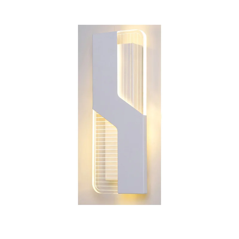Black White Wall Mounted Acrylic Indoor Lamp shade LED Wall Light Lamp