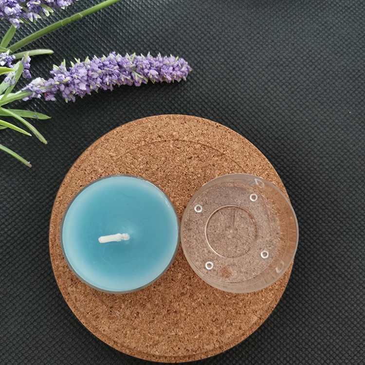 Wholesale customized tealight candle in clear round cups factory tealight candle cup mold
