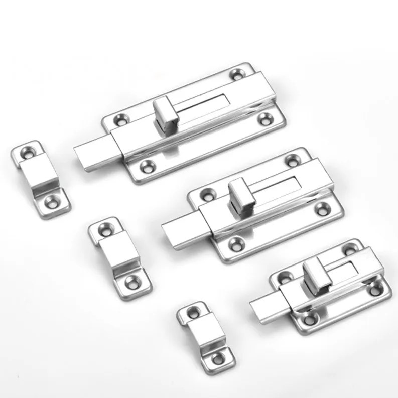 Запорный замок из цинкового сплава, пружинные ворота из нержавеющей стали, защита башни, квадратный, огнестойкий, алюминиевый дверной замок, болт