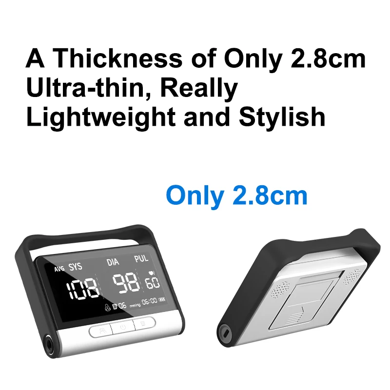 Portable Digital Blood Pressure Monitor Arm Sphygmomanometer Manual BP Meter Tensiometro Heartrate Monitor De Presion Arterial