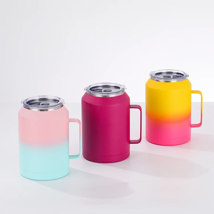 Hot Selling Double Wall Modern Iceflow Stainless Steel 50Oz Mug Tumbler With Handle And Straw