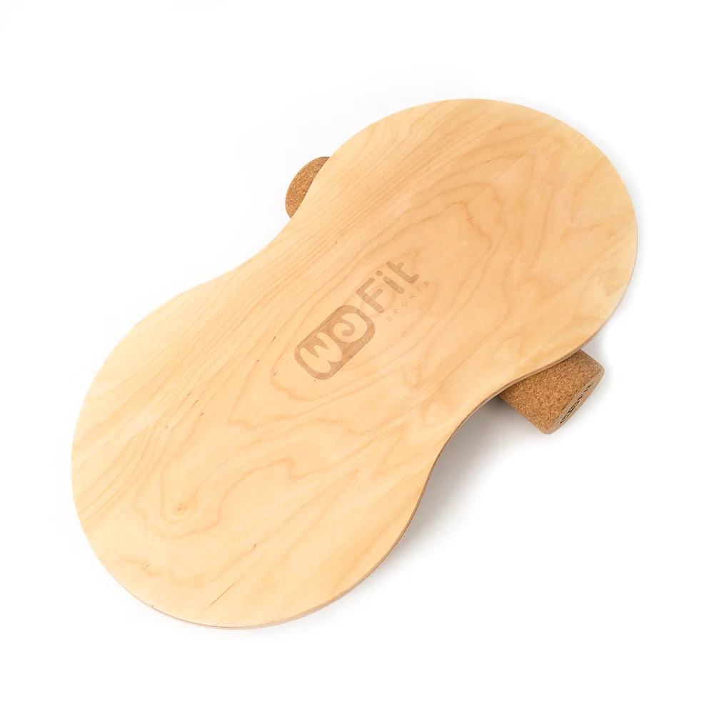  Custom High Quality Wooden Fitness Balance Board Sliding
