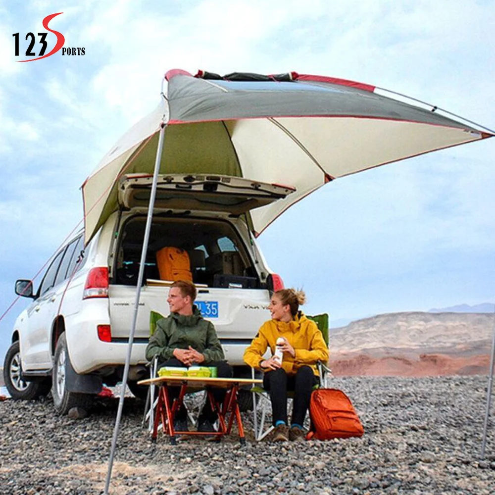 Hot Sell Car Tailgate Canopy Camping Car Rear Tent New Outdoor Car Vehicle Tent