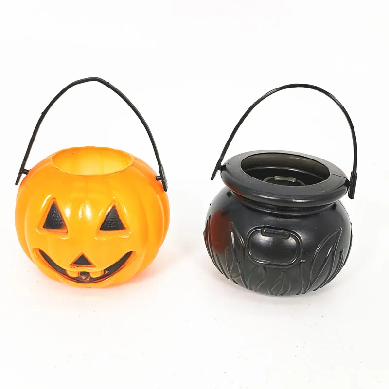 Wholesale plastic  pumpkin candy bucket halloween