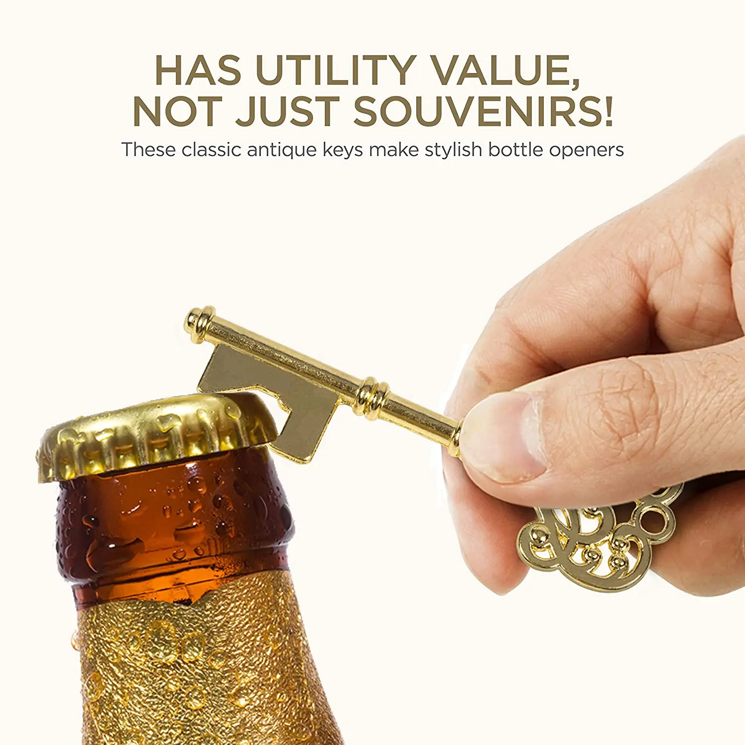 50pcs box Wedding Favors for Guests, Bulk Wedding Party Favors, Wedding Gifts for Guests with Vintage Skeleton Key Bottle Opener