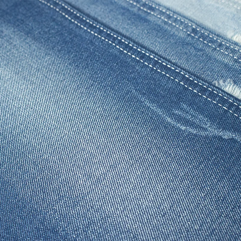 Cheap wholesale stretch twill jean knitted denim fabric
