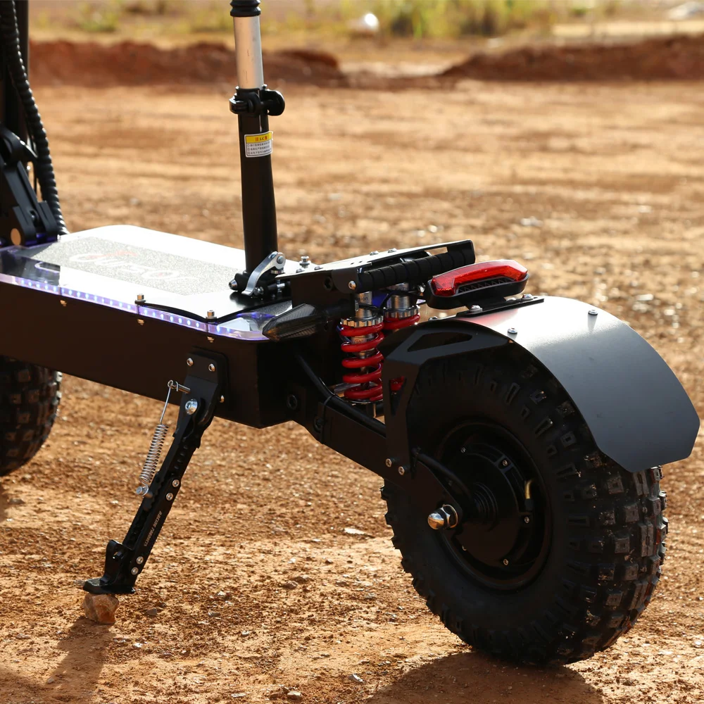 72 Volt 10000W 14inch Heavy Long Run Large Dual Motor Electric Off Road Electric Scooter Adult