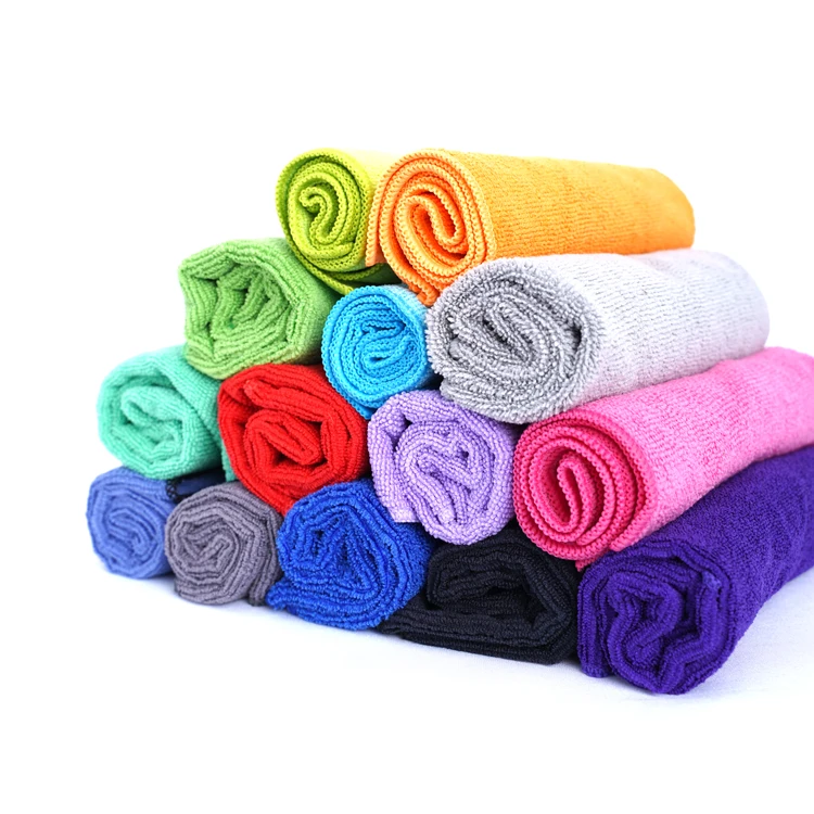 Hot sale warp knitted microfiber towel 40x40cm 280gsm