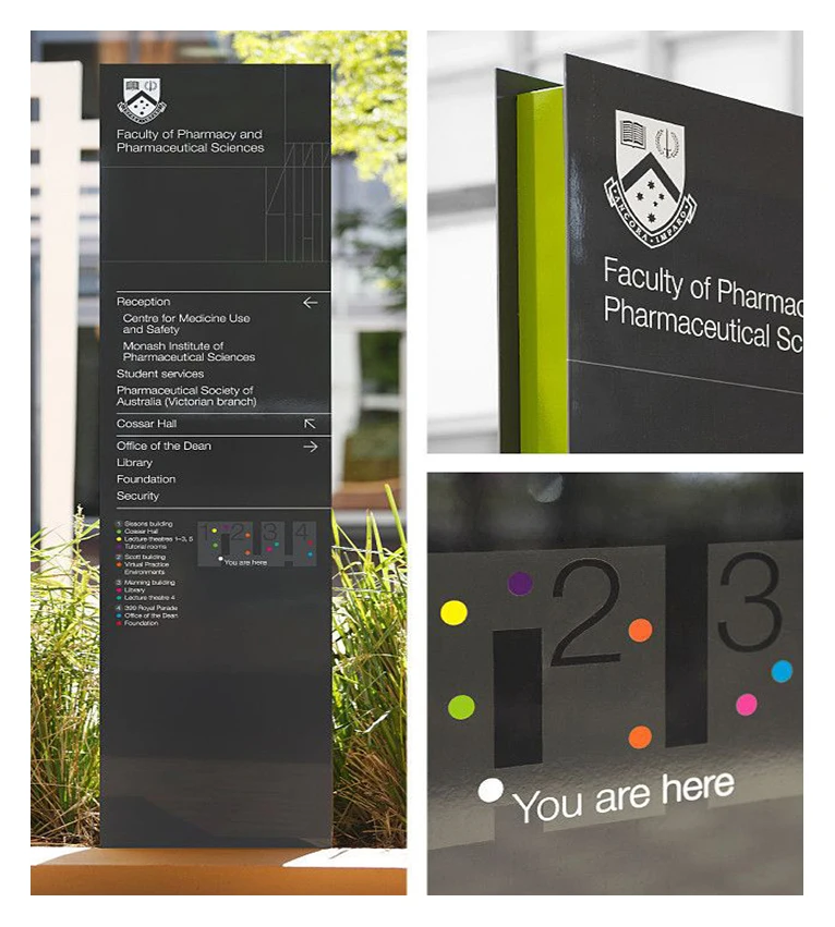 Custom Outdoor Plated Stainless Steel Waterproof Luminous Pylon Sign,Led Vehicle Shop Sign