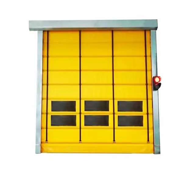 Best New Products Of 2024 High Speed Door Induction Roller Shutter High Speed Wind Resistant PVC Stacking Door