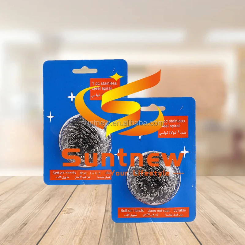 dish washing galvanized metal sponge stainless steel wire wool scourer