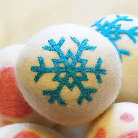 New Zealand XL 7cm Wool Dryer Balls 6 Pack Factory Wholesale Laundry Products with Cotton Bag for Dry Cleaning
