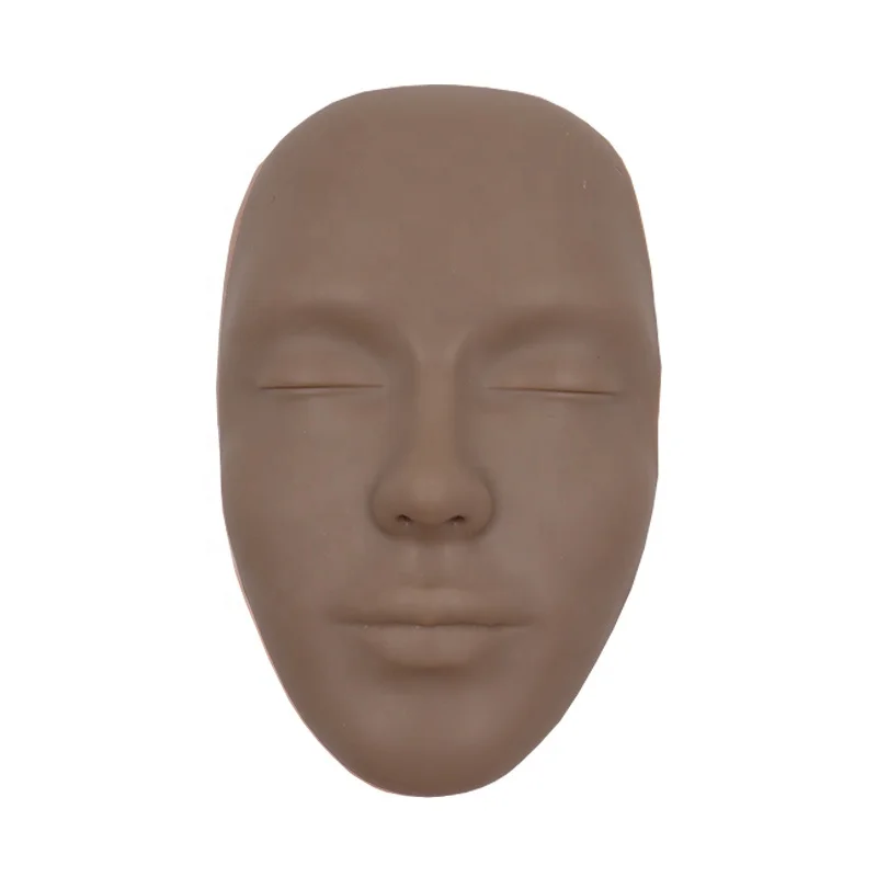 Pmu Supplies Realistic Silicone Face Makeup Mannequin Face Tattoo Full Face Tattoo Practice