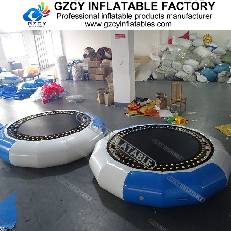 Customized Lake Water Blob Floating Pvc Water Inflatable Trampoline