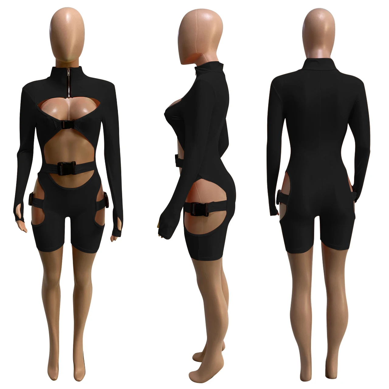 
Wholesale The Latest Design One Piece Jumpsuit Solid Color Casual Women Jumpsuit Ladies Jumpsuits And Rompers 