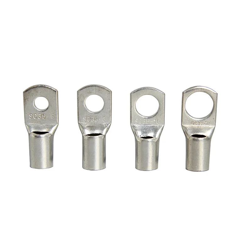 China Aus-150mm Din Type Copper Crimp Ring Lug Terminal Connector Cable Lugs With Tin Plated
