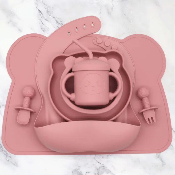 BPA Free Non Slip Stay Put Suction Plate Table Mat Toddler Dinner Baby Silicone Placemats