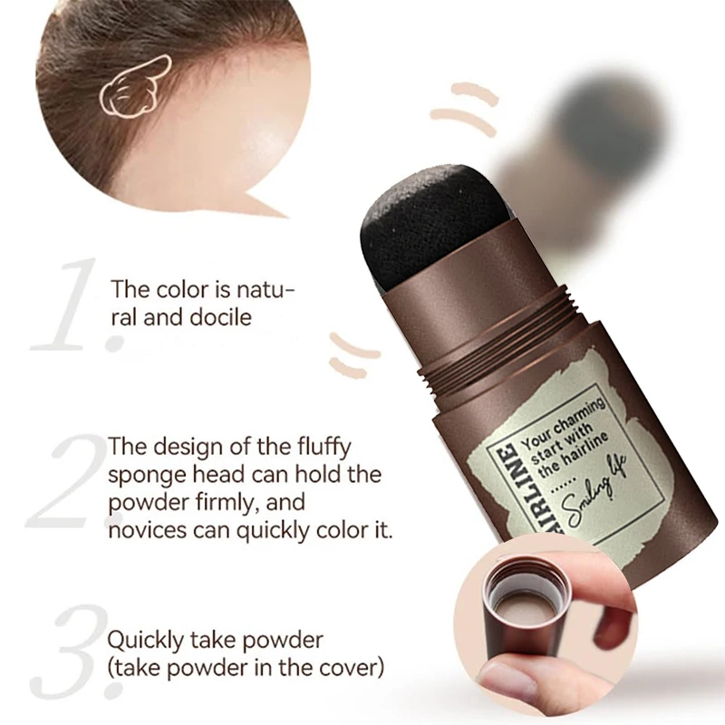 Wholesale OEM Waterproof Long Lasting Hairline filler powder Grooming Eyebrow Powder Stick Hairline Shadow Powder