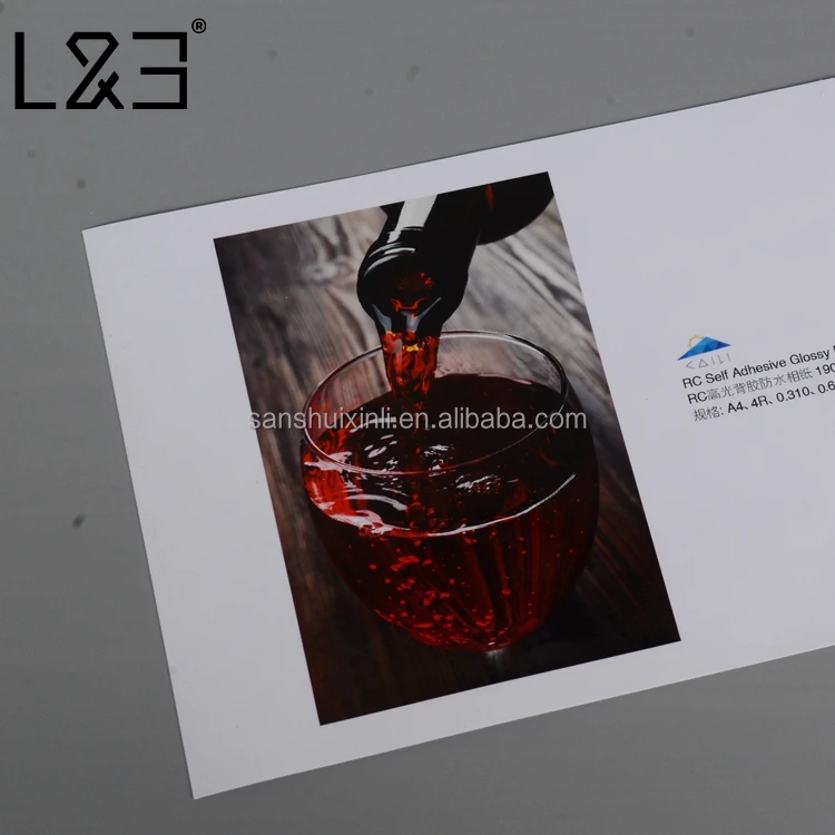 L&B High Quality Waterproof RC Self adhesive Gloss Matte Luster Photo Paper Rolls Sticker A3 , A4 , 4R