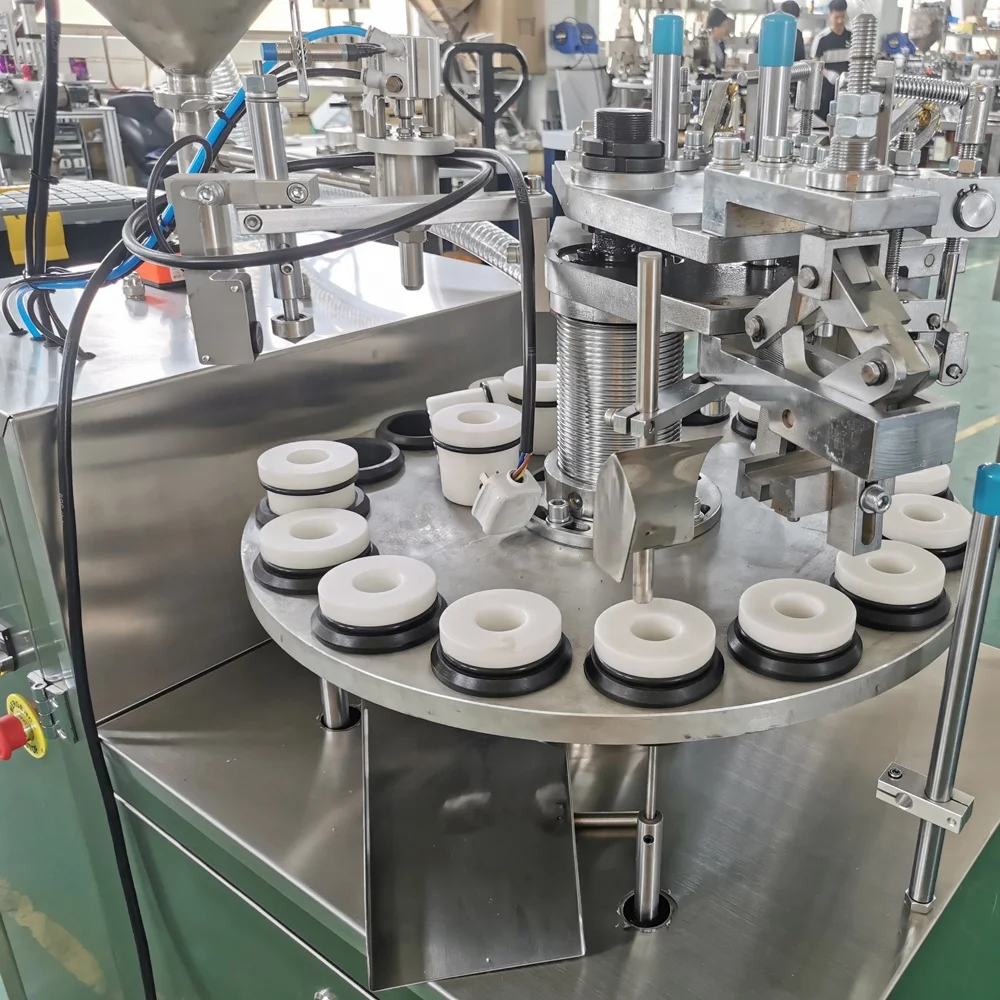 Automatic Aluminum Tube Cosmetic Hair Dye Super Glue Filling and Sealing Machine