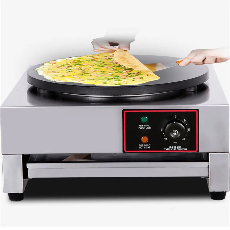 Commercial Restaurant Crepe Pancake Making Machine Single plate Crepe Makers