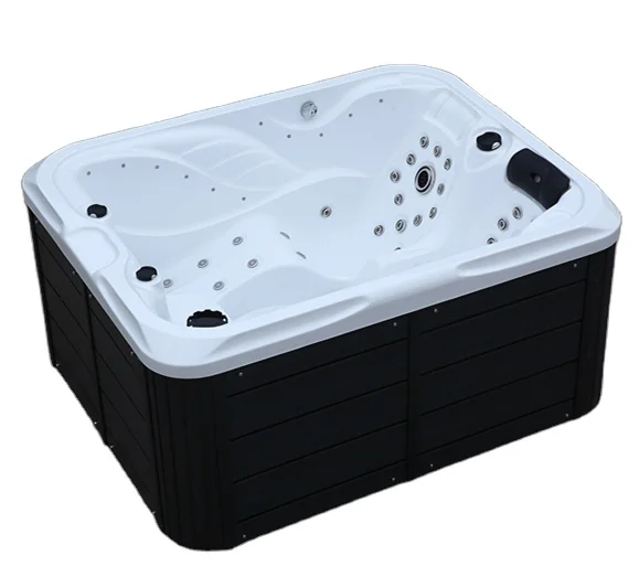 acrylic freestanding bathtub hot tub Modern luxury big size 2 3 person spa hot tub spa massage bathtub with seat