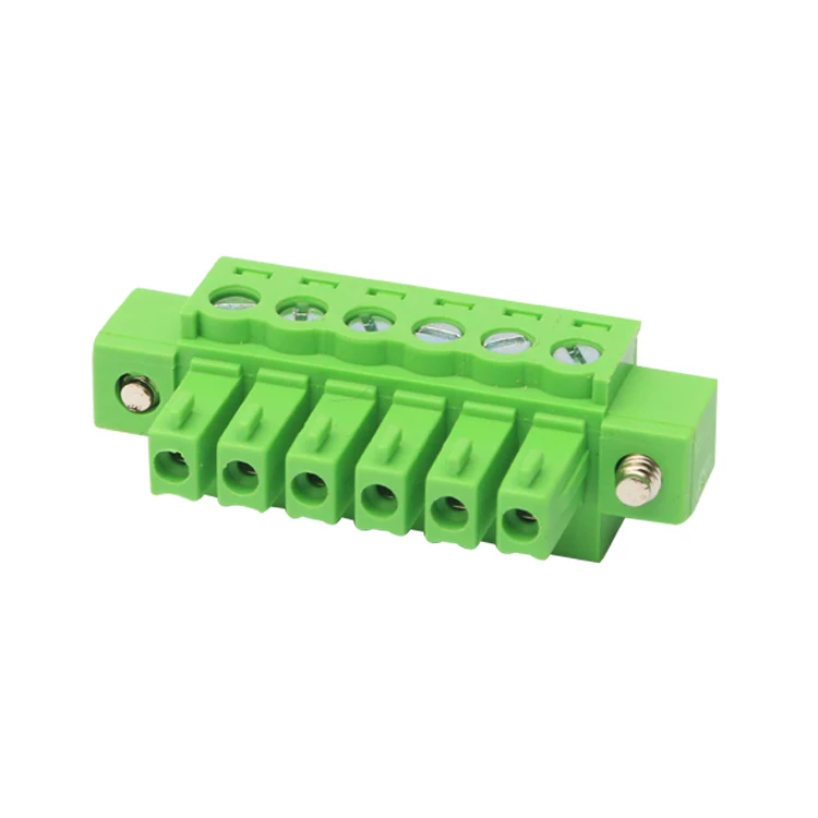3.81mm pitch weidmuller power terminal block pluggable terminal block connector With ears