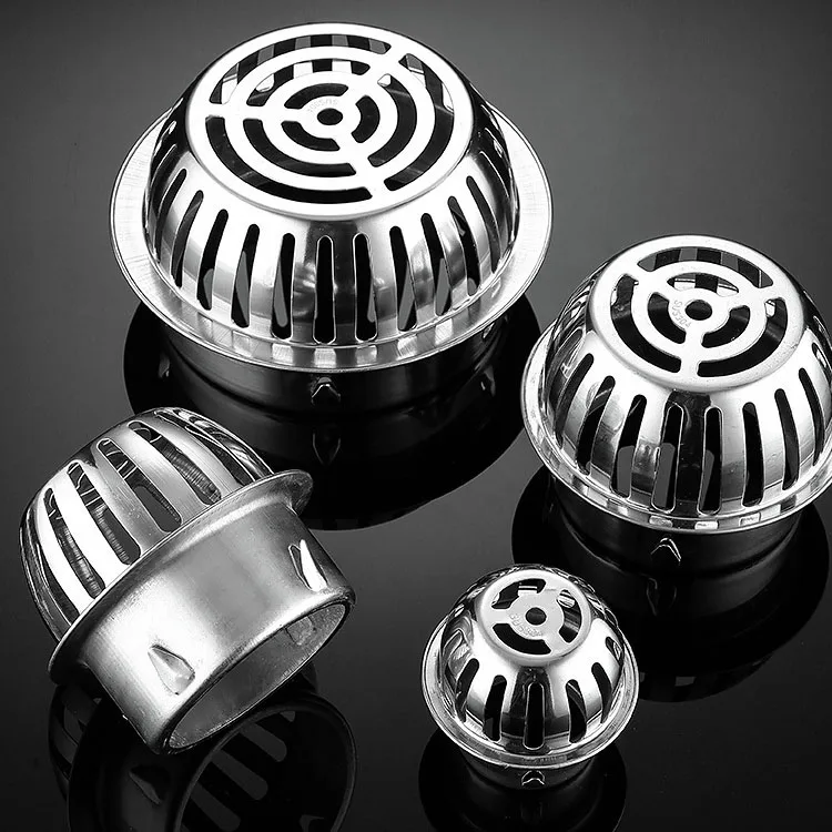 Supplier Outdoor stainless steel Different Size Balcony Anti-blocking Filter Cover Drainage metal roof water rain drains pipe