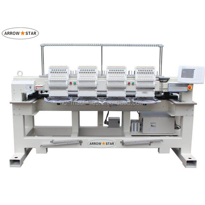 
 Многофункциональная плоская вышивальная машина с 4 головками и 15 иглами  