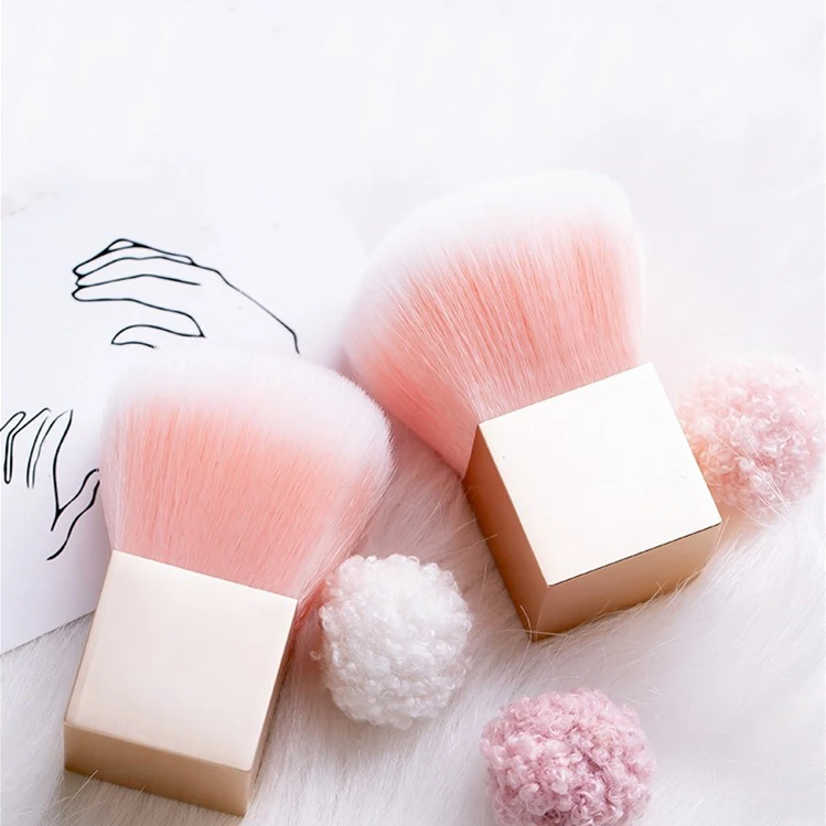 BQAN International Nail Art Soft Brush Pink Square Head Dust Brush
