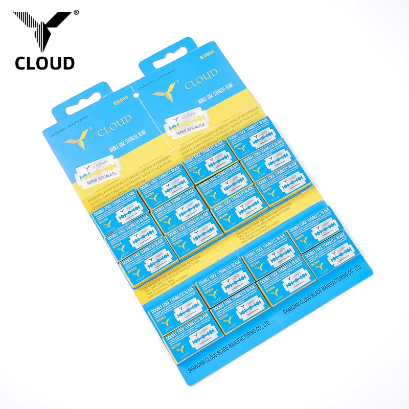 100 Blades Hair Removal Japanese Stainless Steel Barber Double Edge Blade Razor Blades Men
