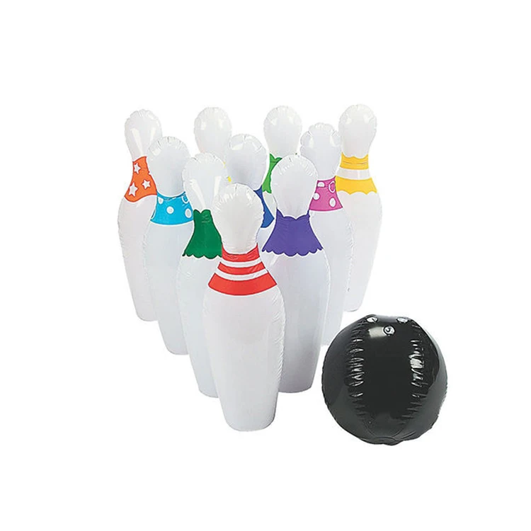 Wholesale Inflatable Bowling Game Set Indoor Outdoor Games for Kids Lawn Bowling Games Bowling Ball Toys