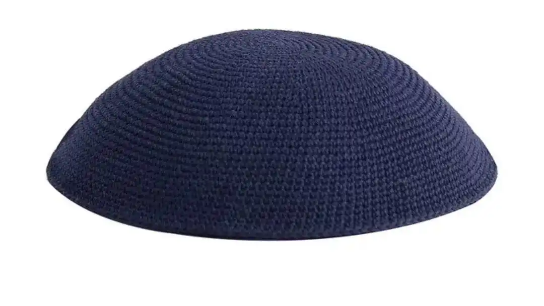 Factory Custom Thin thread Knitted Kippah, 100% Cotton DMC Hand Knitted Kippah Hat, DMC Kippah Yamaka Kippa Yarmulke Skull 011