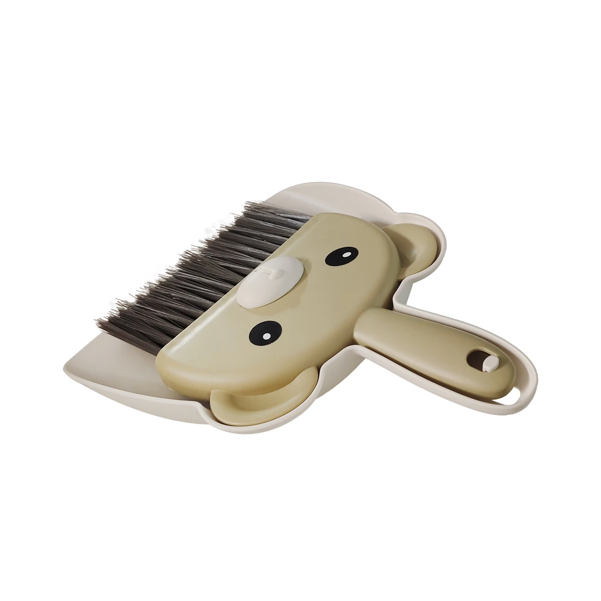 Sunshine Cute Bear Appearance Small Broom & Dustpan Set for Desktop Cleaning