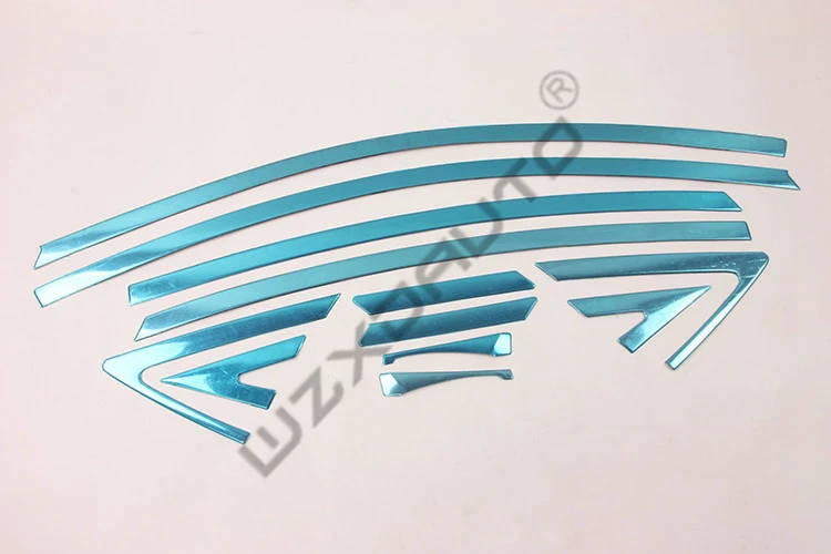 WZXD 10 pcs Car Window Decoration Strip Body Exterior Accessories For Hyundai Accent For Verna 2011 2016