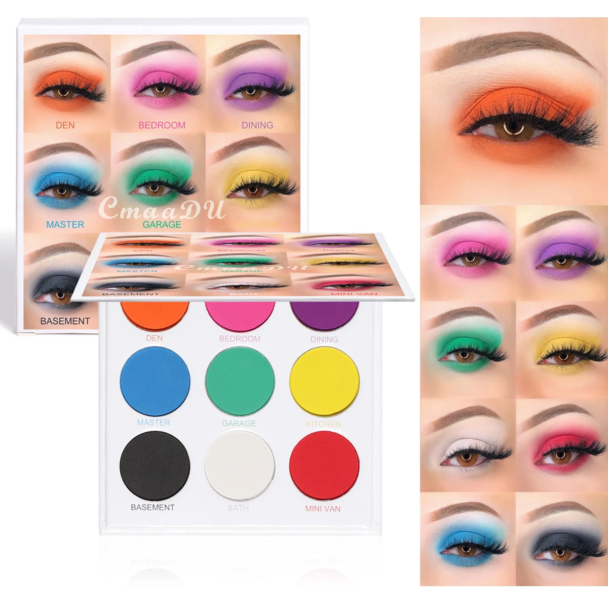 cmaadu best seller new makeup water proof unique matte high pigmented high quality eye shadow