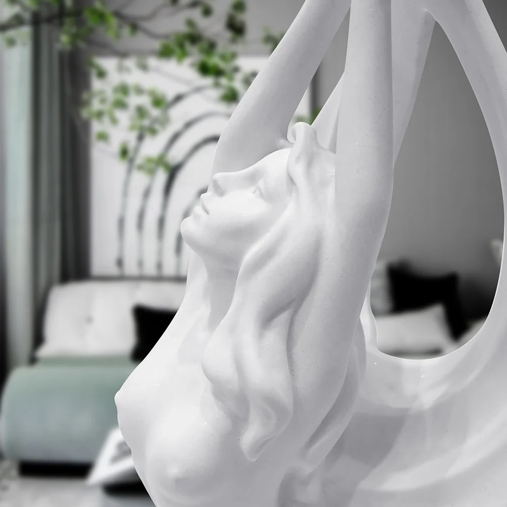 Suanti hotel resin art figurine sculptures decoration living room statue custom indoor modern nordic luxury home decor