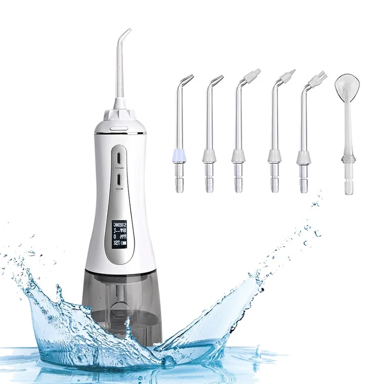 Water Flosser Manufacturer 300ml Cordless Water pulsing Flosser Portable Oral Irrigator for Teeth Cleaning