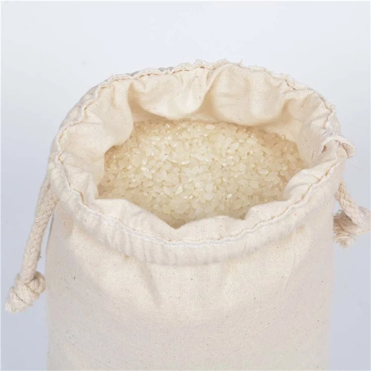  Дешевый хлопковый рюкзак на шнурке оптовая продажа хлопковых тканевых сумок Хлопковая сумка с принтом логотипа заказ