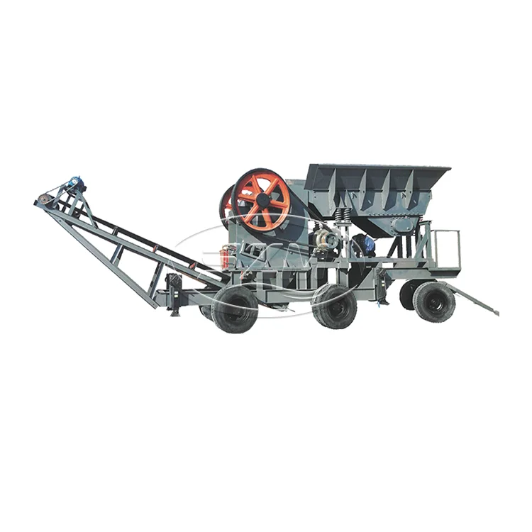 Small Mobile Primary Jaw Hard Ore Stone Granite Crusher Limestone Pe 250 400 With Diesel Engine Feeder Machine Price