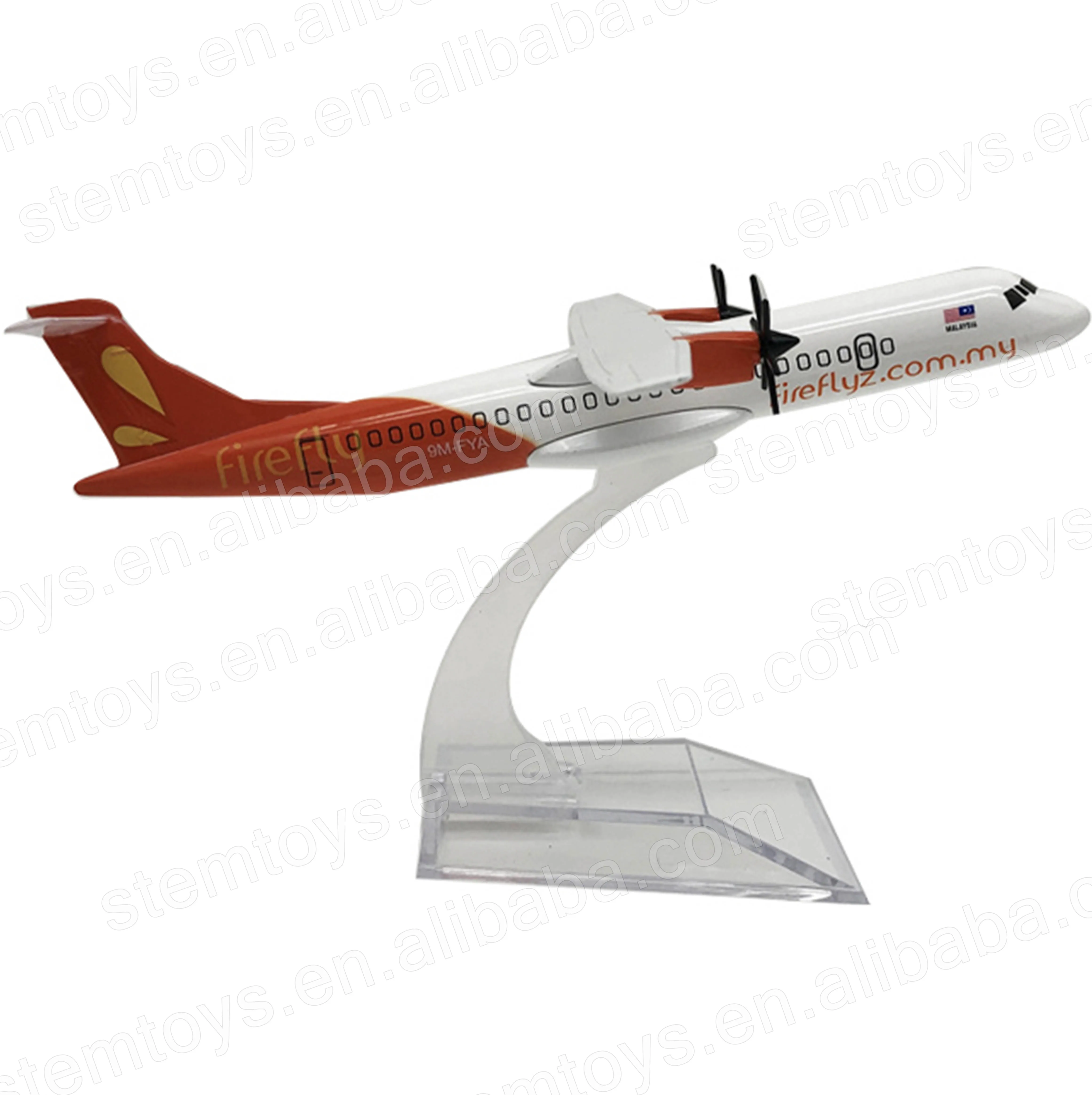 Favorite Collection Diecast Plane Model Malaysia Airplane 1:400 16cm Model ATR-72 Metal Aircraft Models for Wholesale