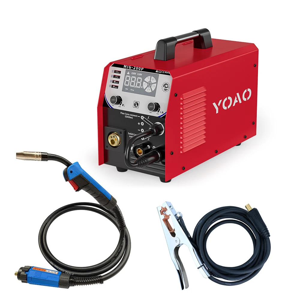 YOAO Feeder Digital/Synergic Pulse 3days Delivery Mig Co2 Igbt Dc Inverter Aluminium Welder Mig-200/250P
