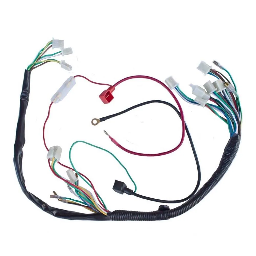 6 pin connector Wiring Harness for 110cc ATV Automatic Engine motorcycle with 6connector