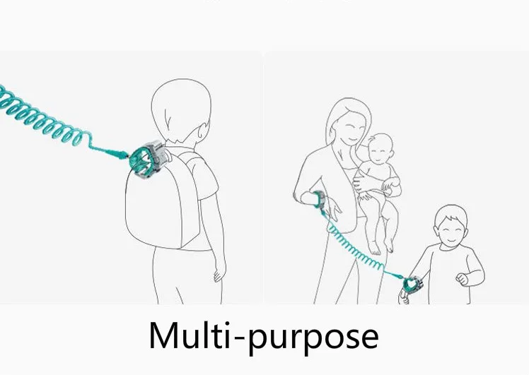 Safety Rope Leash Outdoor Activities for Toddlers Babies and Kids child safety belt with key lock