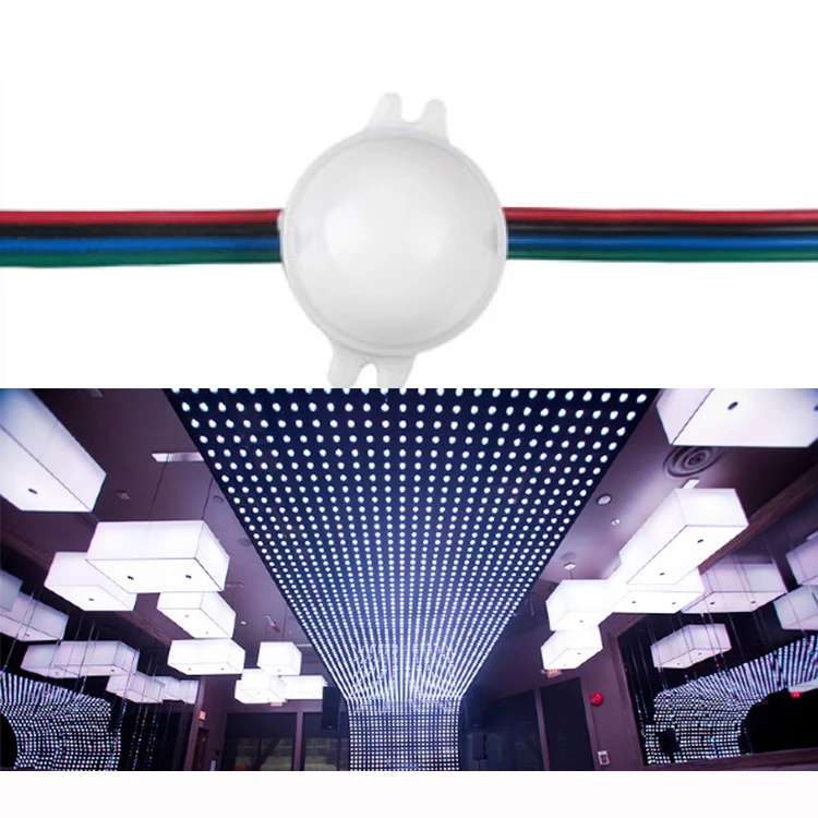 DMX DC12V 0 72 W 30 мм полноцветная светодиодная Пиксельная осветительная цепочка