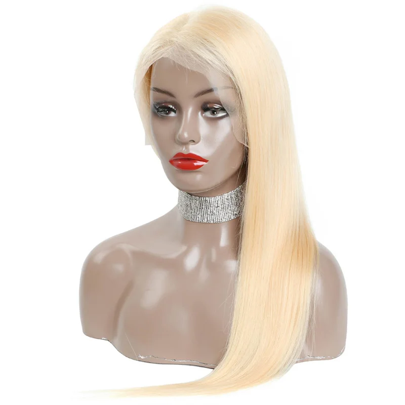 
Прямая поставка, HD прозрачные светлые предварительно выщипанные кружевные полные парики для чернокожих женщин, 613 русские светлые кружевные передние парики, человеческие волосы 