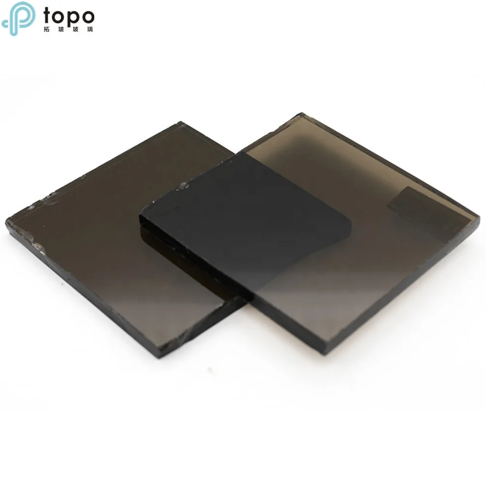 Colored Light Bronze Building Glass Panel From Topo Glass (C-GT)